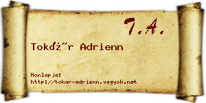 Tokár Adrienn névjegykártya